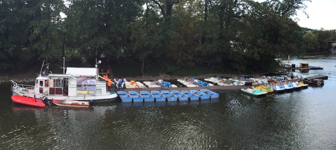 Paddle Boats on the Vltava River